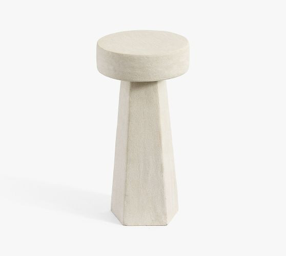 Jesmonite Round Accent Table (10") | Pottery Barn (US)