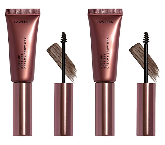 Lawless Beauty Hold Up Soft Set Creamy Brow WaxDuo - QVC.com | QVC
