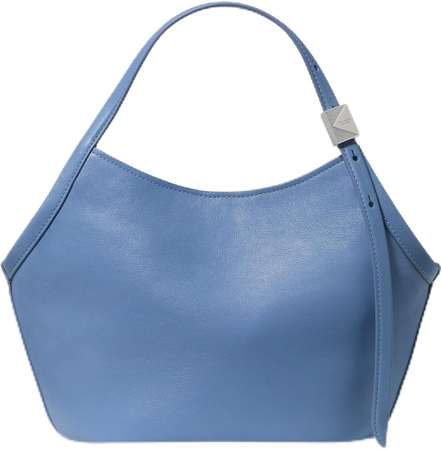 kate spade new york womens Deco Fine Grain Leather Small Tulip Tote | Amazon (US)