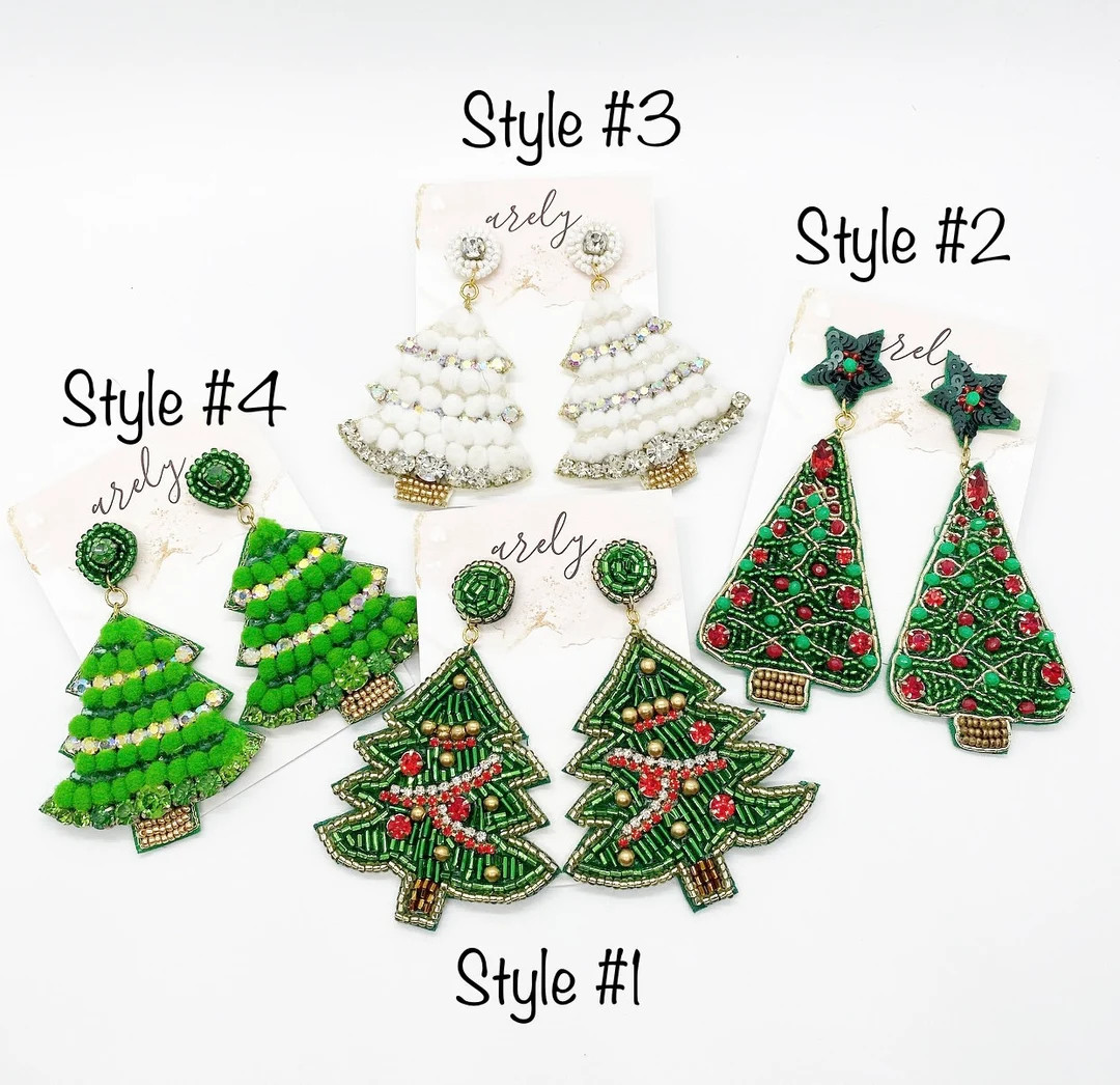 Christmas Jewelry Christmas Earrings Christmas Themed - Etsy | Etsy (US)