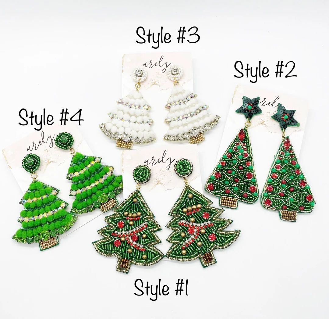 Christmas Jewelry Christmas Earrings Christmas Themed - Etsy | Etsy (US)