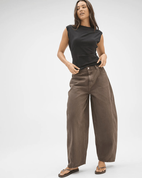 Lily Loves Horseshoe Leg Jeans - Chocolate Brown | Target AU