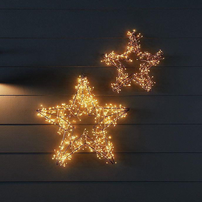 LED Metal Star Wreath | Ballard Designs, Inc.