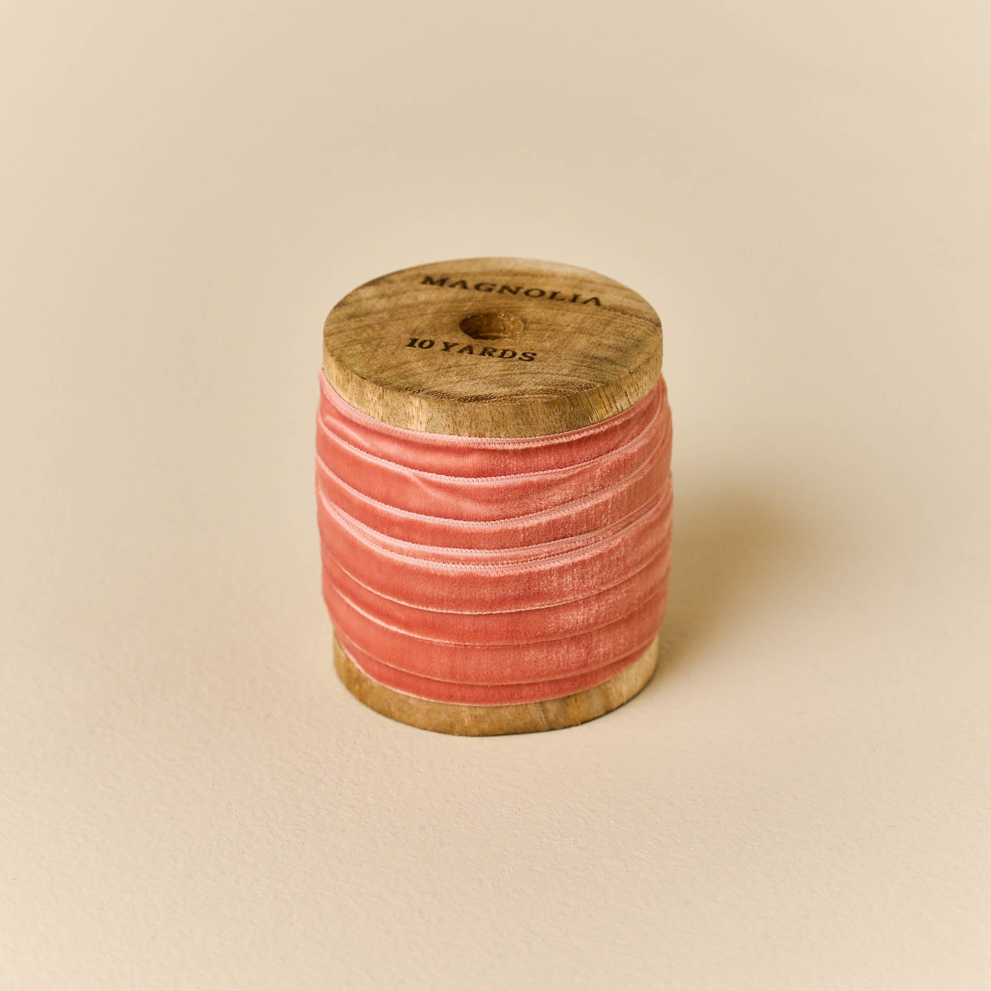 Rose Velvet Ribbon on Spool | Magnolia