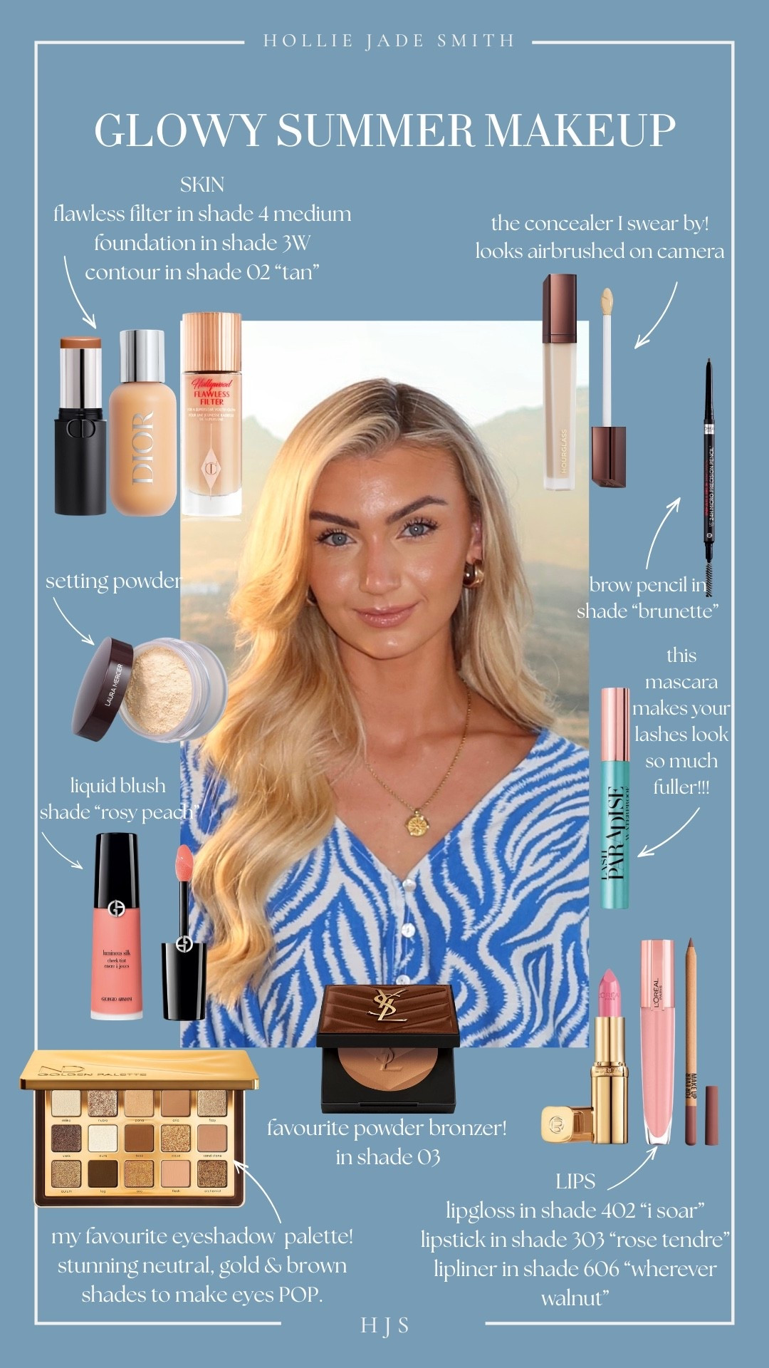 Glowy Summer Makeup / what I took with me on holiday. ✨

@Space NK UK @Sephora @BOOTS 
|| Glowy Makeup, Holiday Make Up, Glowy Skin, Makeup Routine, Space NK, Charlotte Tilbury, Dior Beauty, Laura Mercier, Hourglass Vanish Concealer, Brow Pencil, Best Beauty Buys, Dior Foundation, Flawless Filter, Contour Stick, Lip Combo, YSL Beauty, Bronzer, Liquid Blush, Giorgio Armani, Favourite Make Up Purchases, Eyeshadow Palette, L’oreal Paris, Mascara, Luxury Beauty, Summer Makeup.

#LTKuk #LTKsummer #LTKbeauty