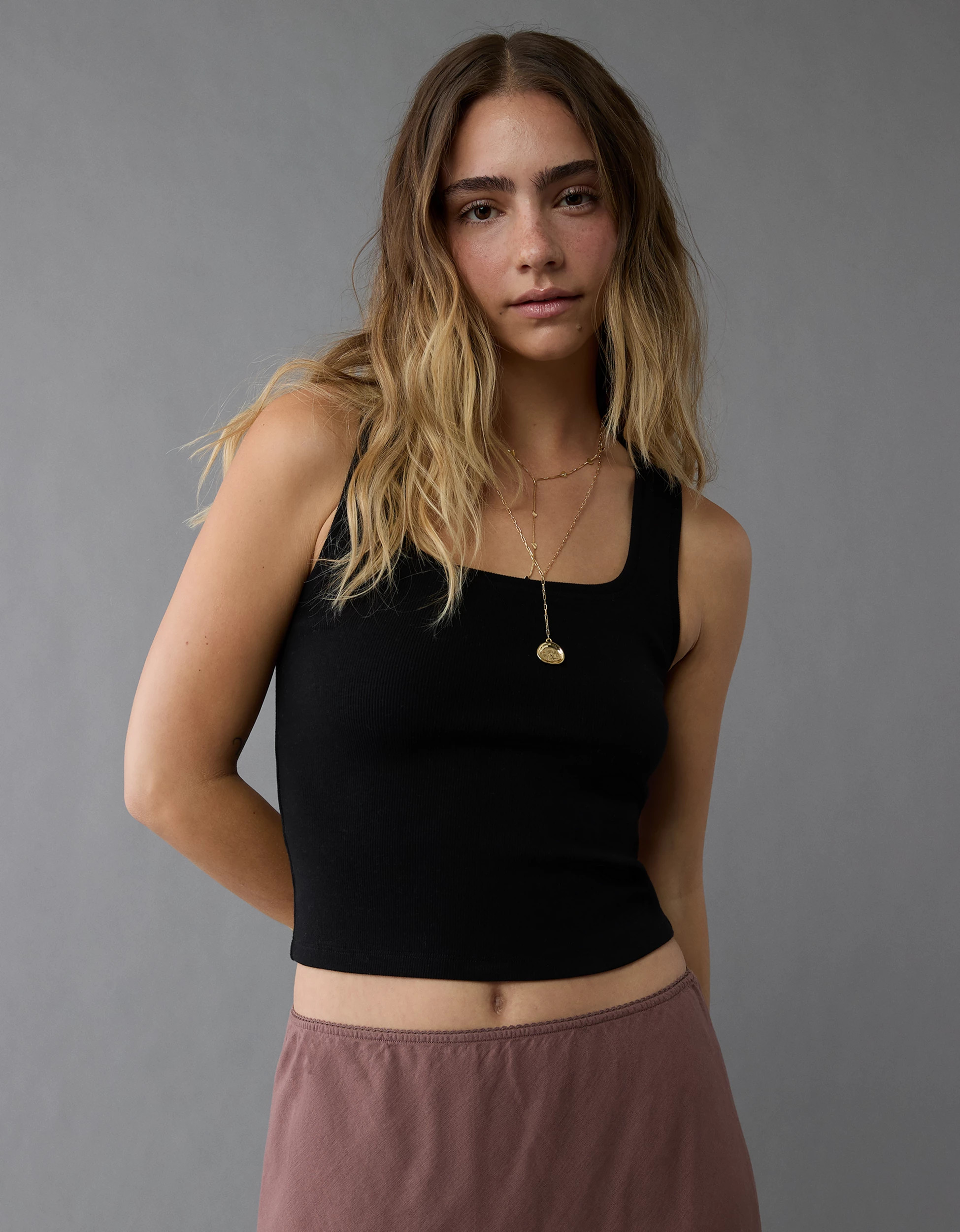 AE Main Squeeze Square Neck Tank Top | American Eagle Outfitters (US & CA)