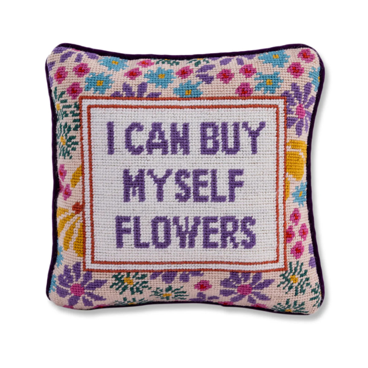 Flowers Needlepoint Pillow | Furbish Studio