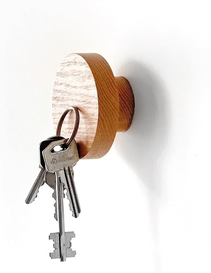 Practicalism Wooden Magnetic Key Holder, Strong Magnetic Key Holder for Wall, Heavy Duty Nature O... | Amazon (US)