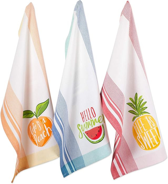 DII Watermelon Collection, Summer Fun, Dishtowel (Set of 3) Hello Summer | Amazon (US)