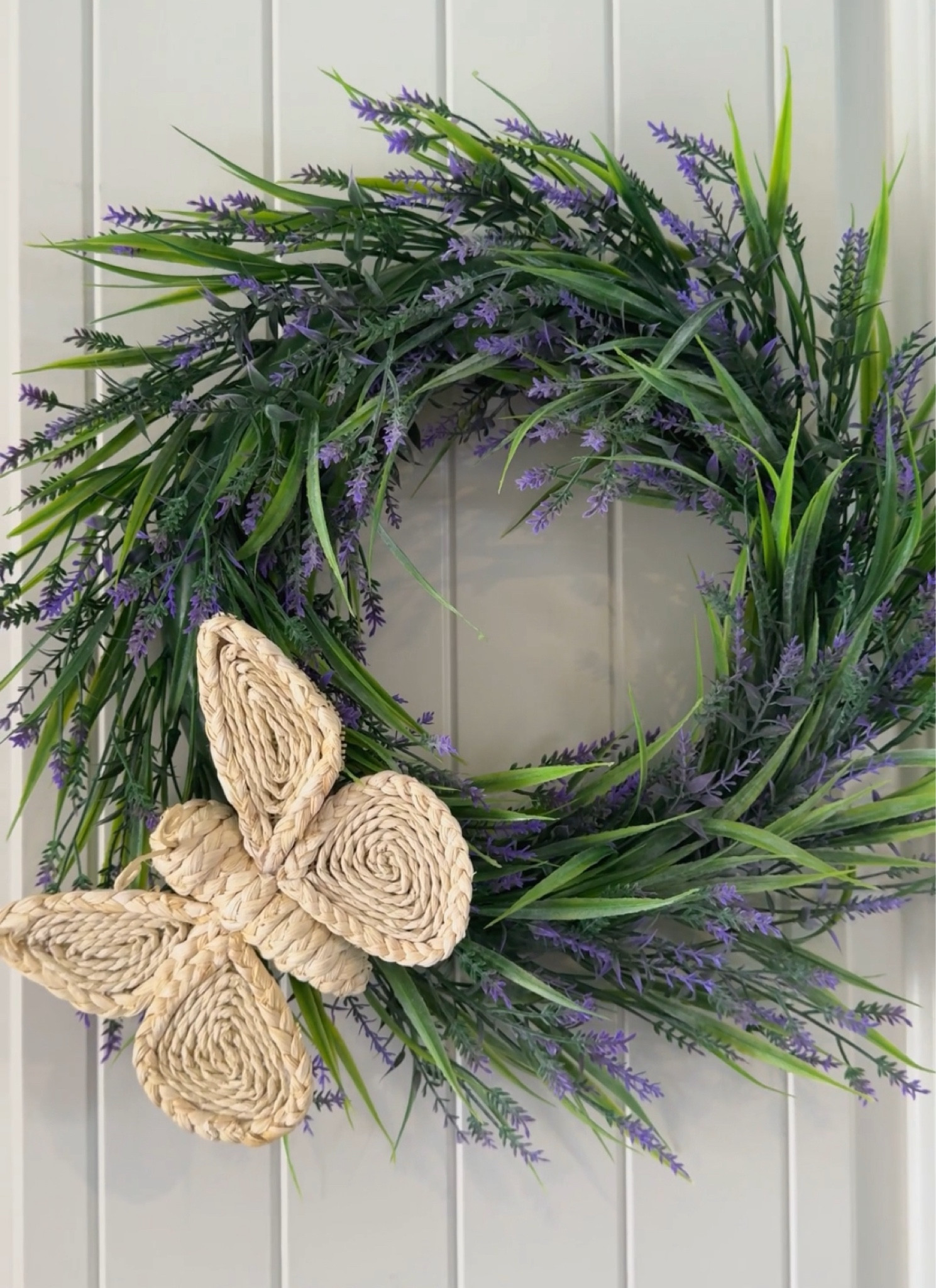 Affordable wreath from Walmart with an added touch! 🪻

#LTKhome #LTKSeasonal #LTKsalealert