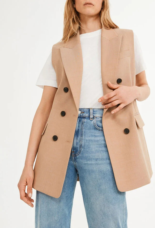 Veste sans manches en laine traçable | Claudie Pierlot (FR, DE, ES, UK)