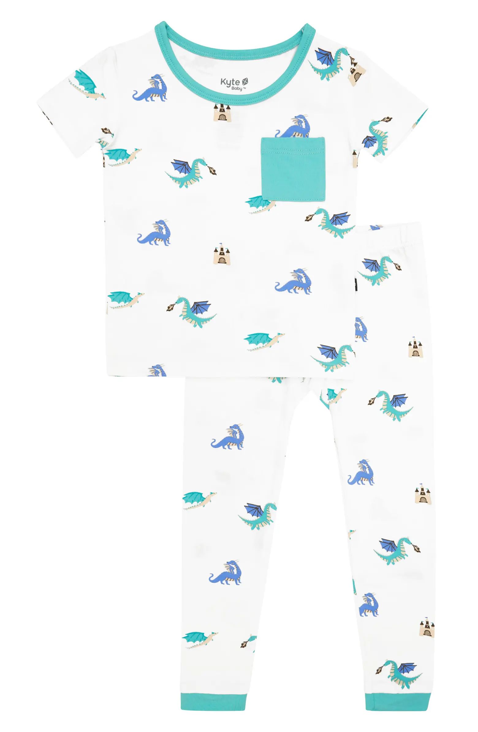 Kyte BABY Kids' Dragon Print 2-Piece Pajama Set | Nordstromrack | Nordstrom Rack