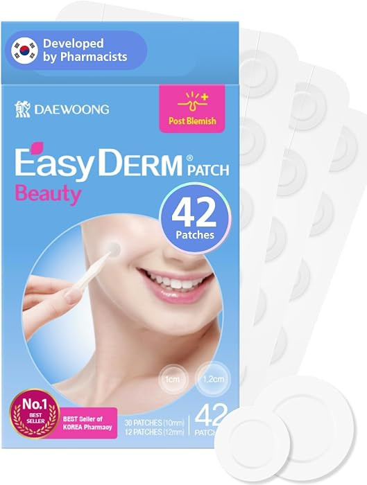 EasyDerm Beauty Hydrocolloid Pimple Patch 1 Pack(42ea) - Korean Acne Care | Amazon (US)