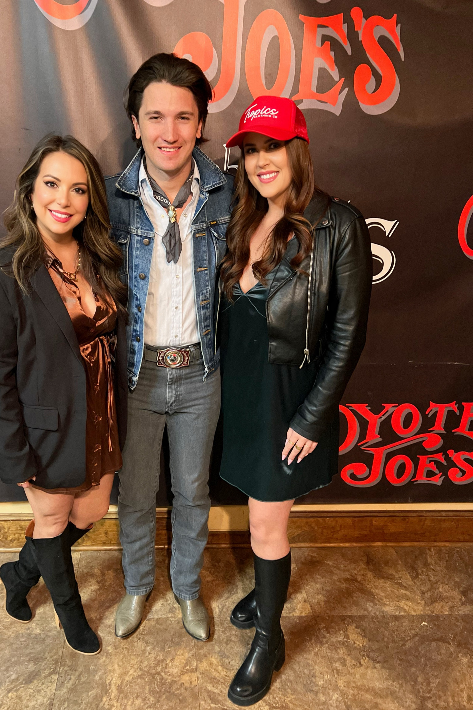 Green dress and boots