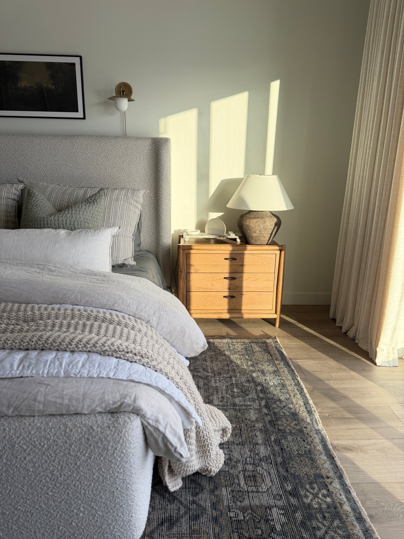 Sneak peek at our new wall sconces that we just hung up today! I have the antique brass finish with the flush mount and Matt finish globe. I also added a plug since these aren’t hardwired. ￼

#LTKHome