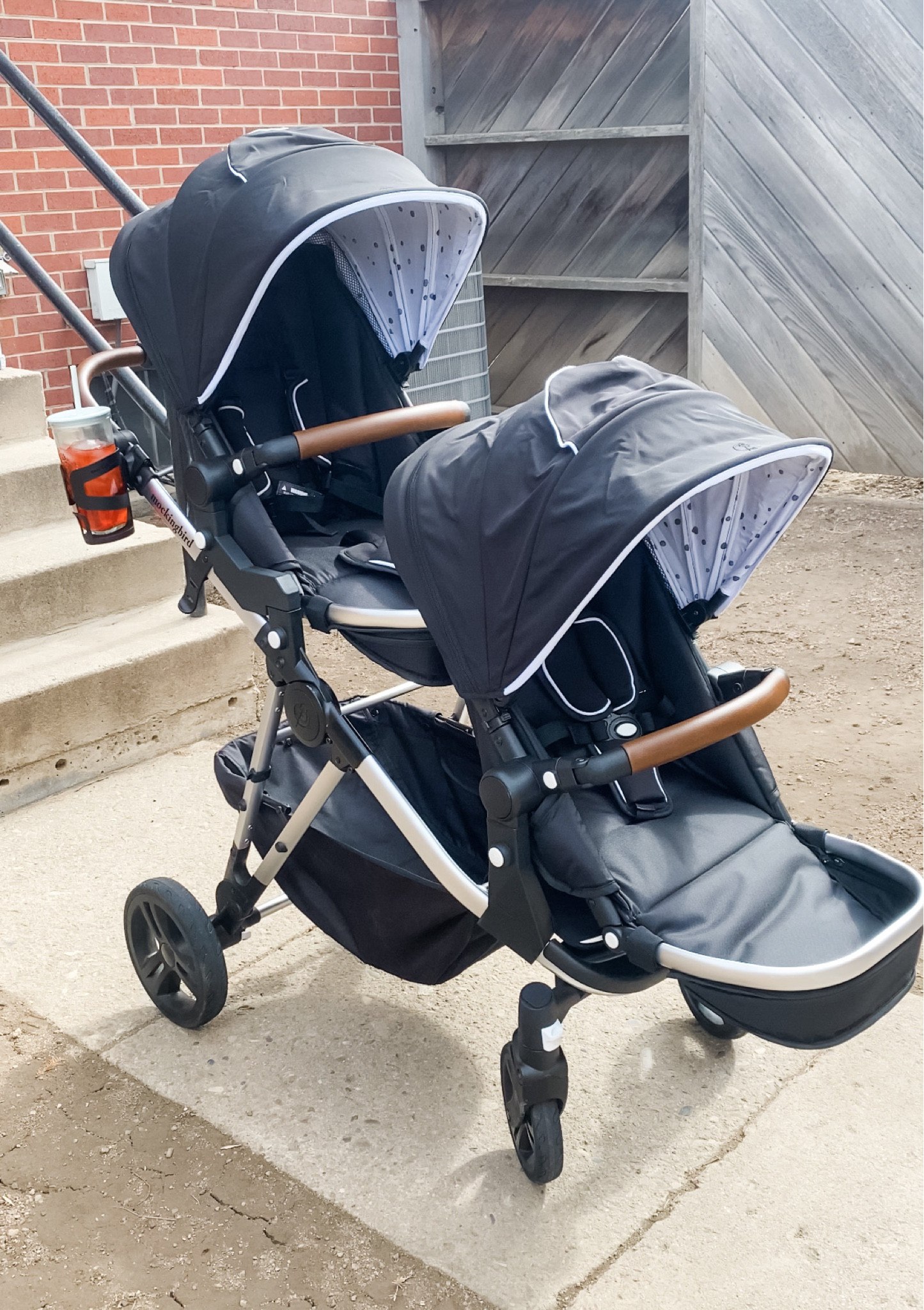 Single to double mockingbird stroller for twins with cup holder! 

#LTKbaby #LTKkids #LTKfamily