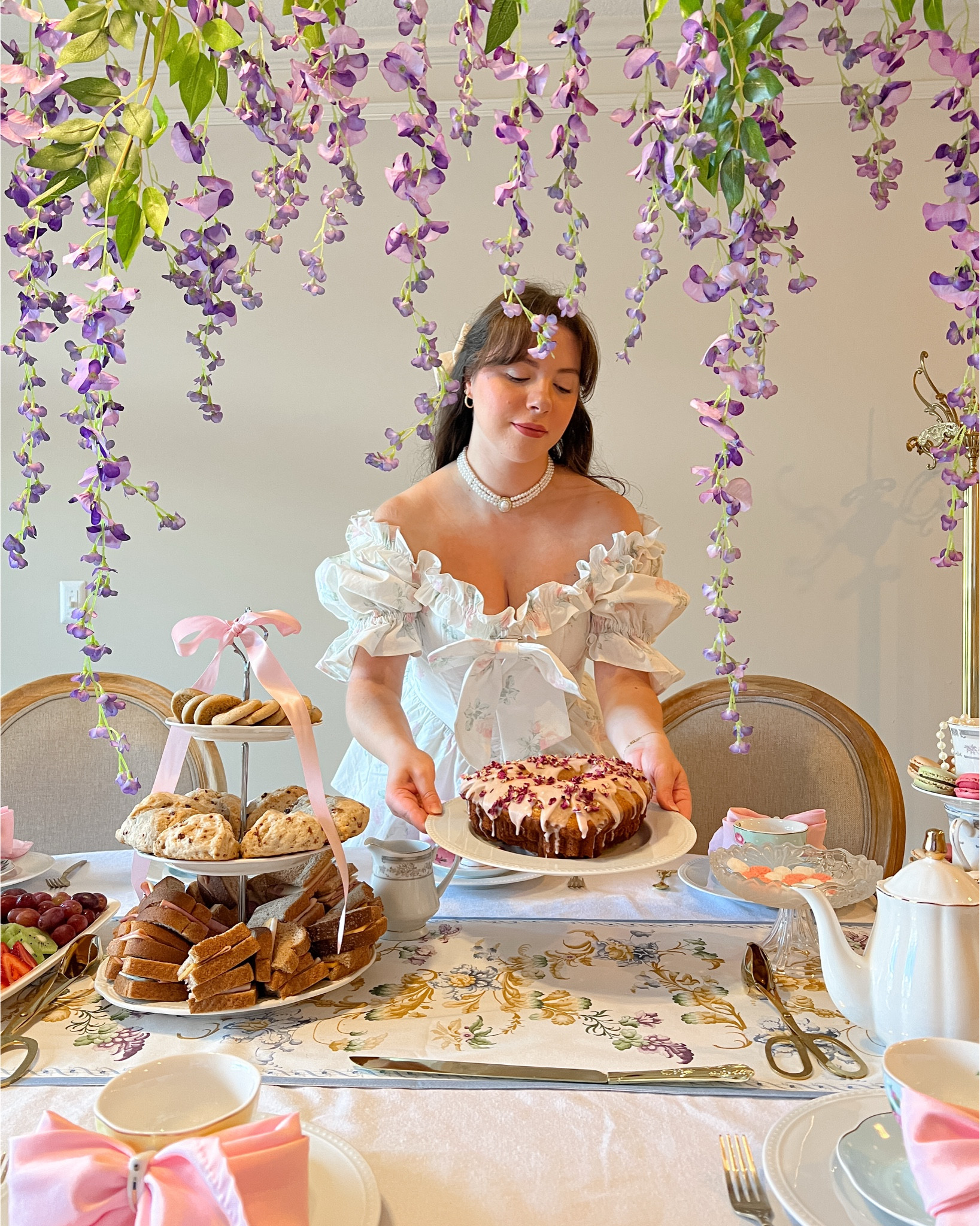 Bridgerton tea party inspo 