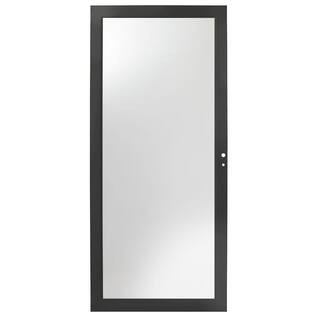 36 in. x 80 in. 3000 Series Black Right-Hand Fullview Easy Install Aluminum Storm Door | The Home Depot