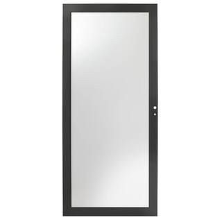 36 in. x 80 in. 3000 Series Black Right-Hand Fullview Easy Install Aluminum Storm Door | The Home Depot