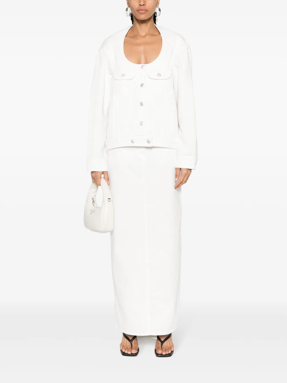 Courrèges Heritage Cotton Skirt - Farfetch | Farfetch Global