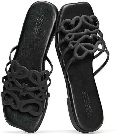 Project Cloud Womens Sandals with Memory Foam - Eco Crafted Leather Sandals for Women 2026 - Flat... | Amazon (US)