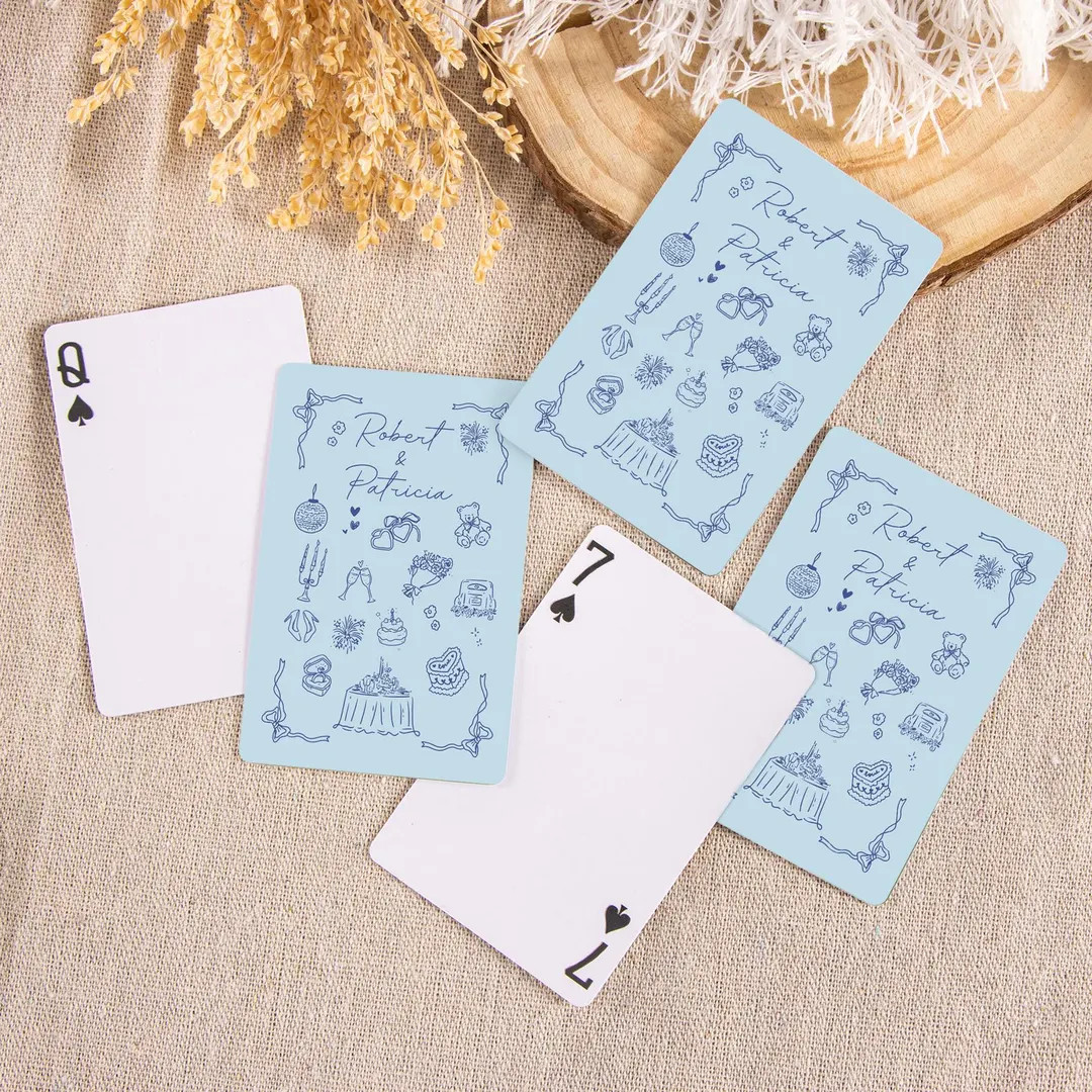 Custom Wedding Guest Book Playing Cards, Wedding Guest Book Alternative, Blank Playing Cards, Bri... | Etsy (US)