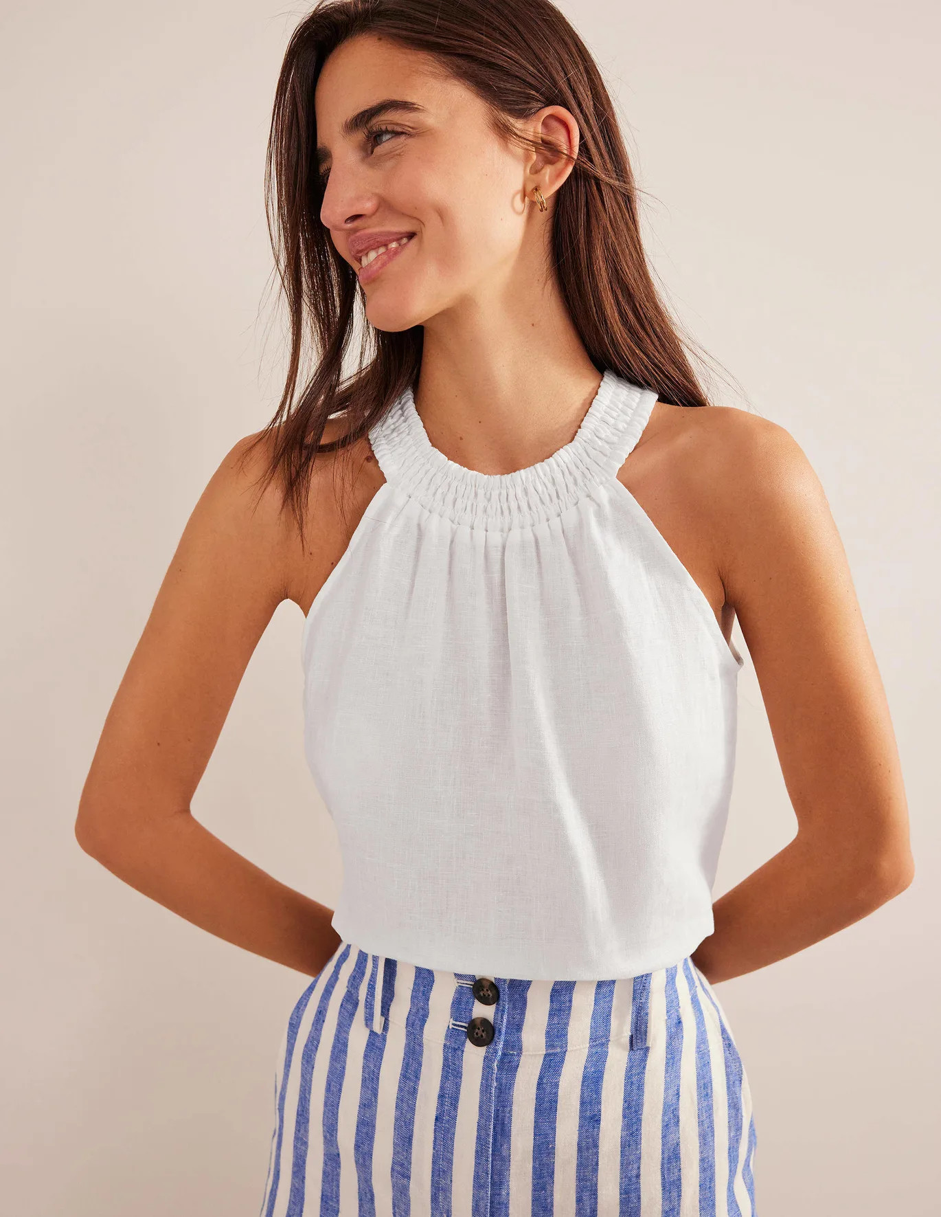 Smocked Halter Top | Boden (US)