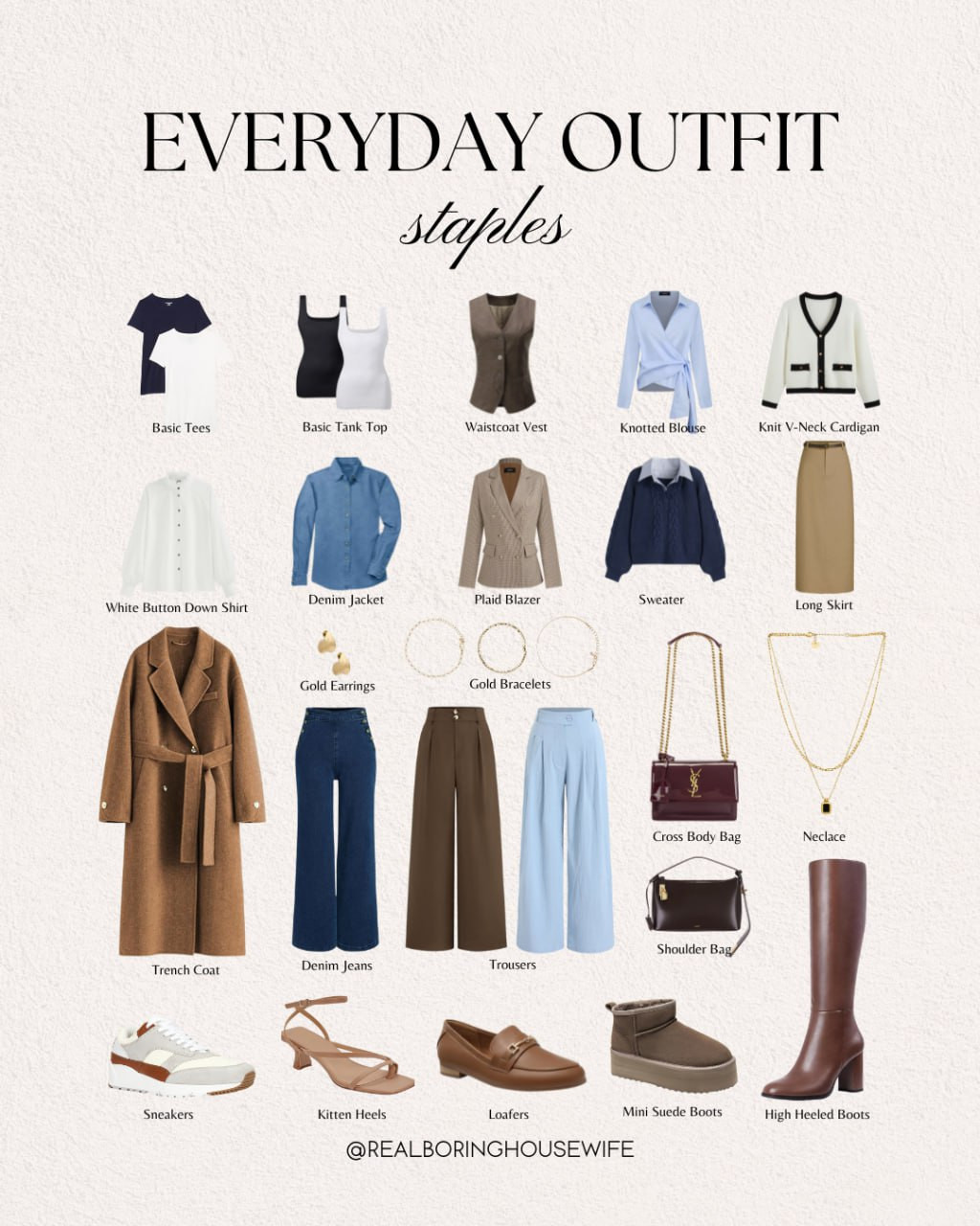 Everyday Outfit Staples

// Everyday Outfits, Everyday Style, Casual, Casual Outfits, Casual Fall Outfits, Casual Chic, Casual Fall, Chic Casual, Womens Casual Outfit, Fashion, Outfits, Outfit Ideas, Outfit Inspo, Outfit Fall, Classy, Classy Outfit, Classy Fashion, Classy Fall, Trending, Trendy, Trendy Outfits, Sweatpants, Amazon Sweatpants, Jeans, Wideleg Jeans, Trousers, Wide Leg Trousers, Blazer, Blazer Women, Tank Tops, Amazon Tank Top, Denim Shirt, Denim Shirt Women, Waistecoat, Waistecoat Women, Cardigan, Cardigan Sweater, Knit Sweater, Tshirt, Amazon Tshirt, Trench Coat, Skirt, Midi Skirt, Blouses, Shoulder Bag, Handbags, Luxury Bags, Hobo Bag, Shoes Women, Sneakers,  Flats, Flats Women, Boots Women, Knee High Boots, Mini Boots, Fall Boots, Ankle Boots, Sandals, Sandals Women, Kitten Heel Sandals, Loafers, Loafers Women, Accessories, Jewelry, Gold Jewelry, Earrings, Gold Earrings, Necklace, Gold Necklace 

 #LTKFindsUnder100 #LTKStyleTip #LTKItBag