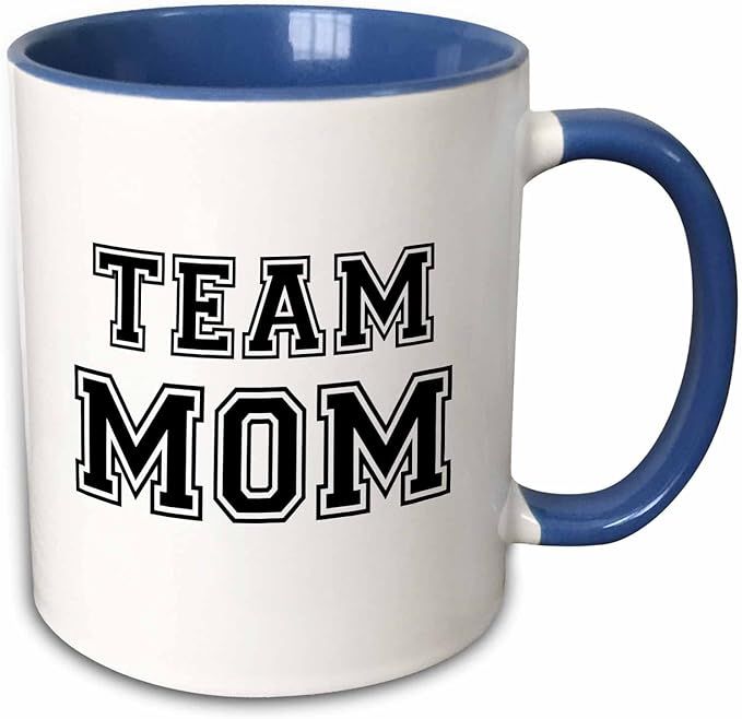 3dRose Team Mom - black and white retro sporty or college sports font - gifts... - Mugs (mug_1512... | Amazon (US)
