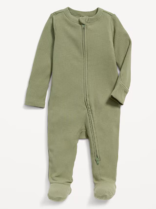 Unisex 2-Way-Zip Sleep &amp; Play Footed One-Piece for Baby | Old Navy (US)