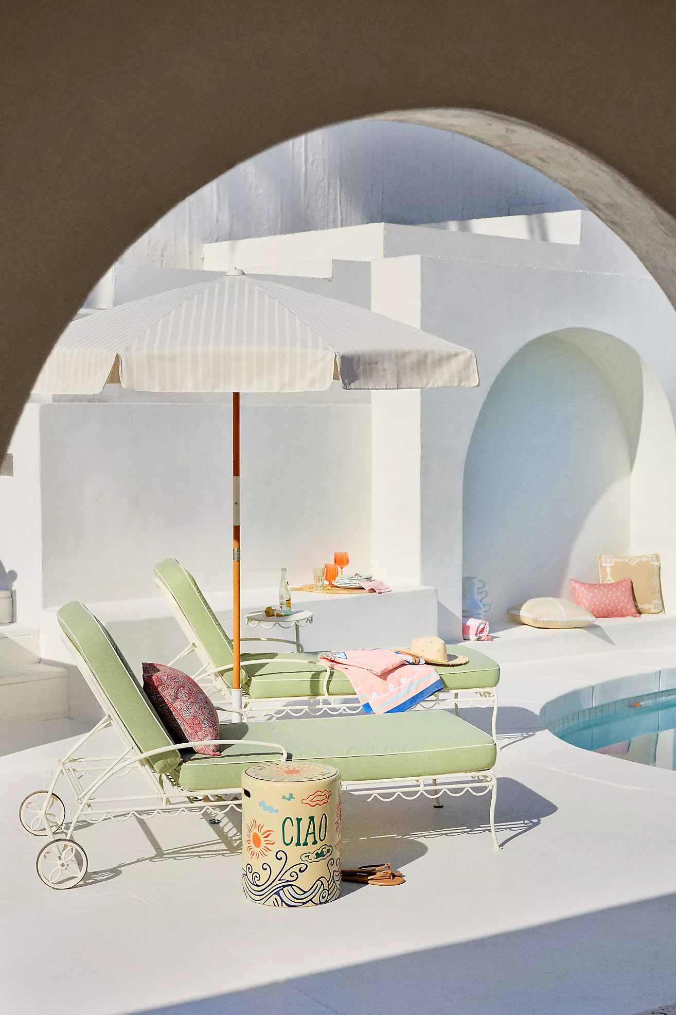 Business & Pleasure Co. Sun Lounger Cushion Slipcover | Anthropologie (US)