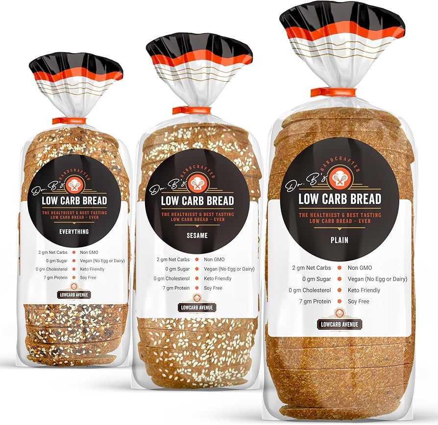 Dr. B's Multigrain Bread | 2g Net Carbs & 7g Protein | Low Calorie, Vegan, Sugar Free | Fresh, Sl... | Amazon (US)