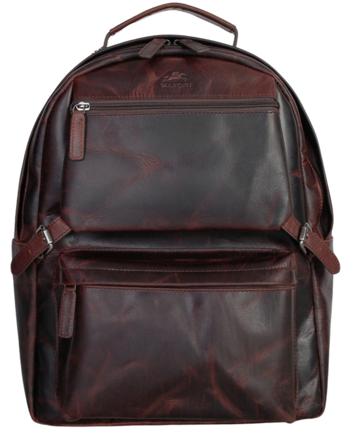 Mancini Men's Zippered Backpack - Brown | Macy's
