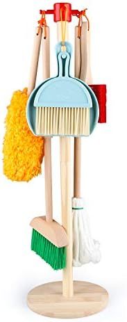 Gemileo Kids Cleaning Set Wooden Detachable Cleaning Toys Housekeeping Broom Mop Duster Dustpan B... | Amazon (US)
