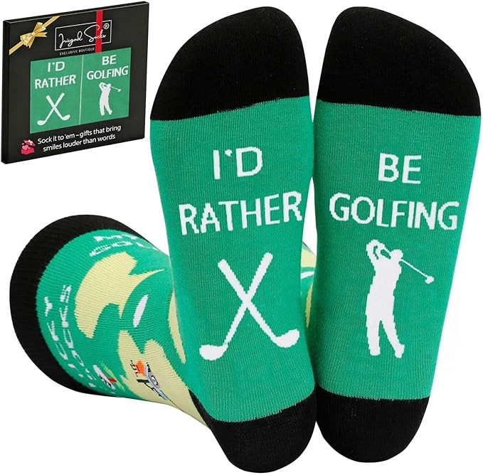 IRISGOD I'd Rather Be Funny Dress Socks for Men and Women Humor Joke Gifts | Amazon (US)
