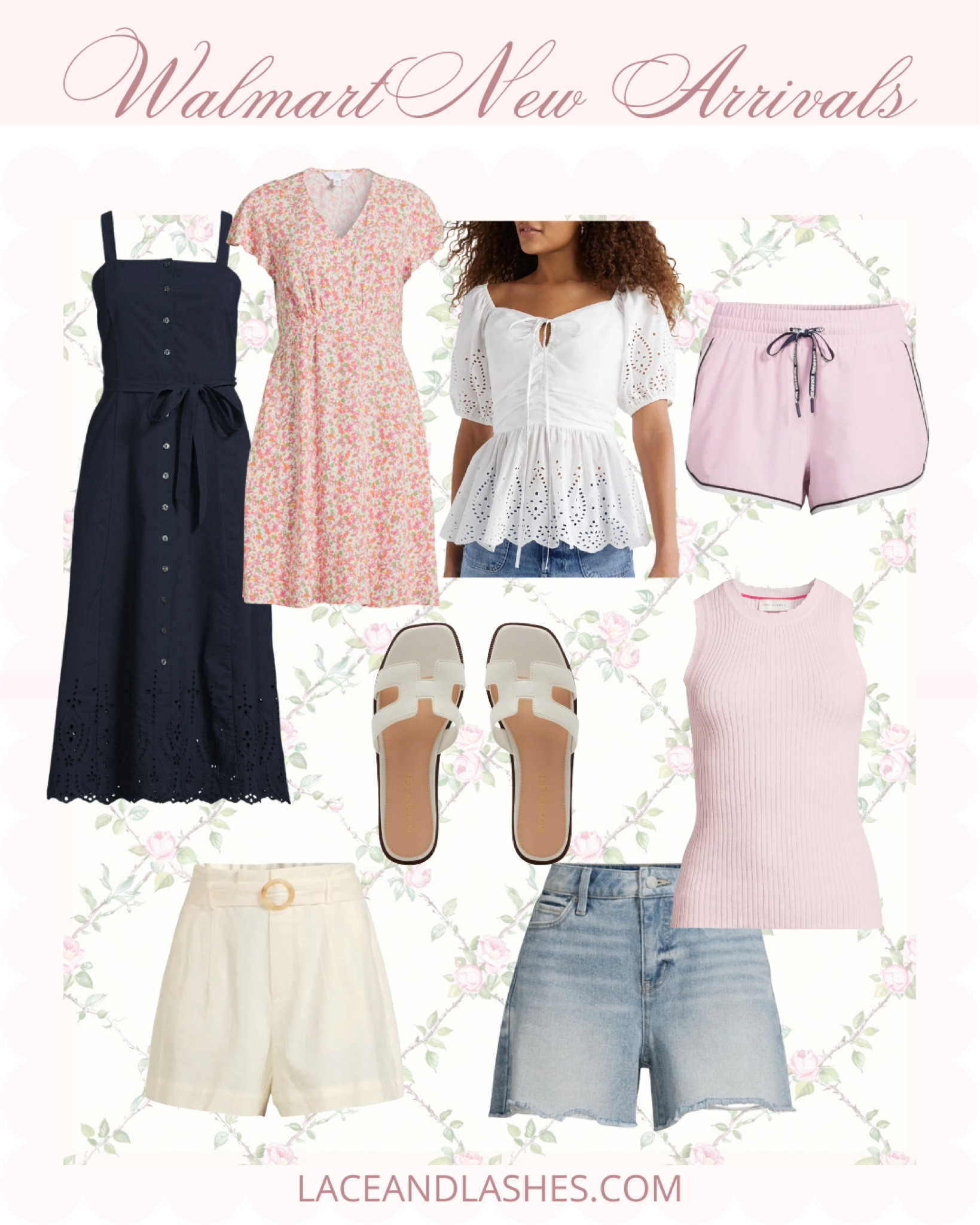 Walmart new arrivals! 🤍summer dresses, h sandals, denim shorts 

#LTKFindsUnder50 #LTKSeasonal #LTKSaleAlert