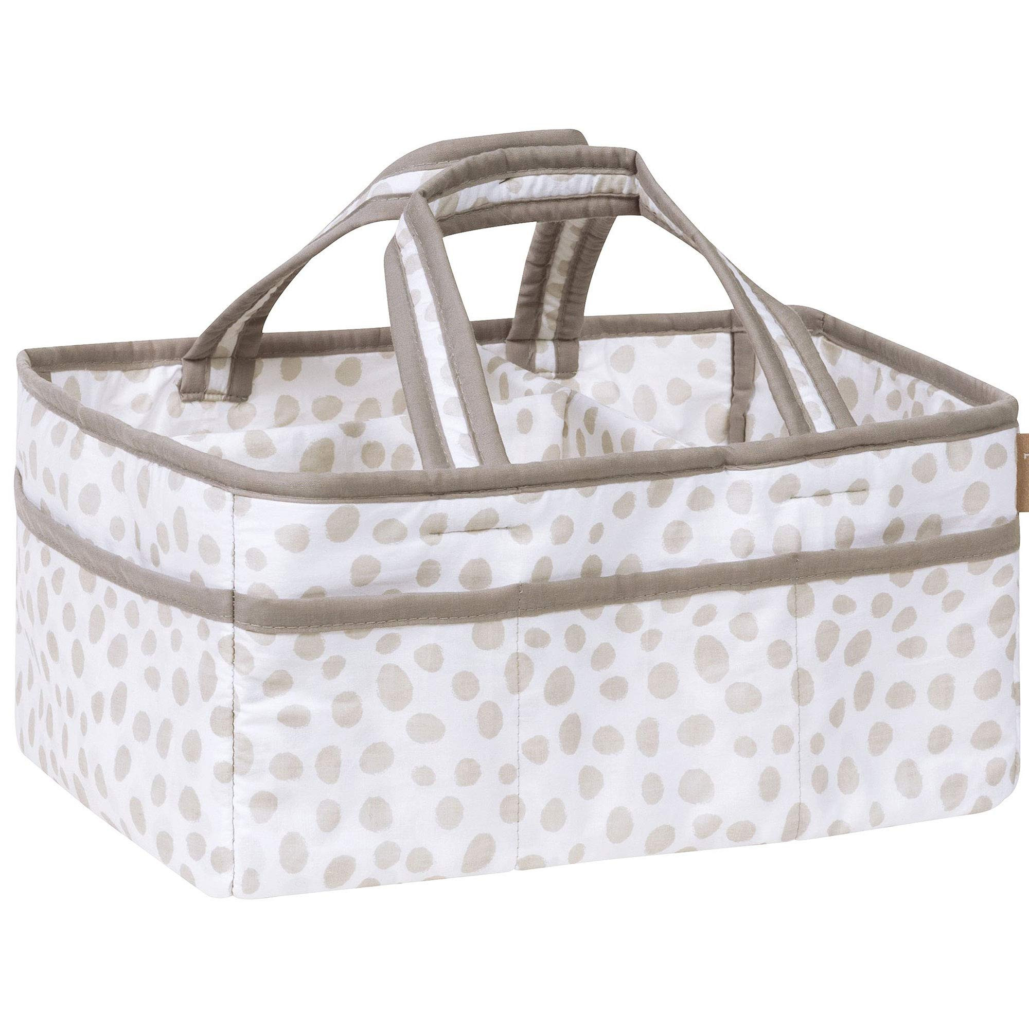 Sydney Storage Caddy-Dalmatian Dot Body and Handles, Dalmatian Dot Lining, Solid Gray Trim, Grays... | Amazon (US)