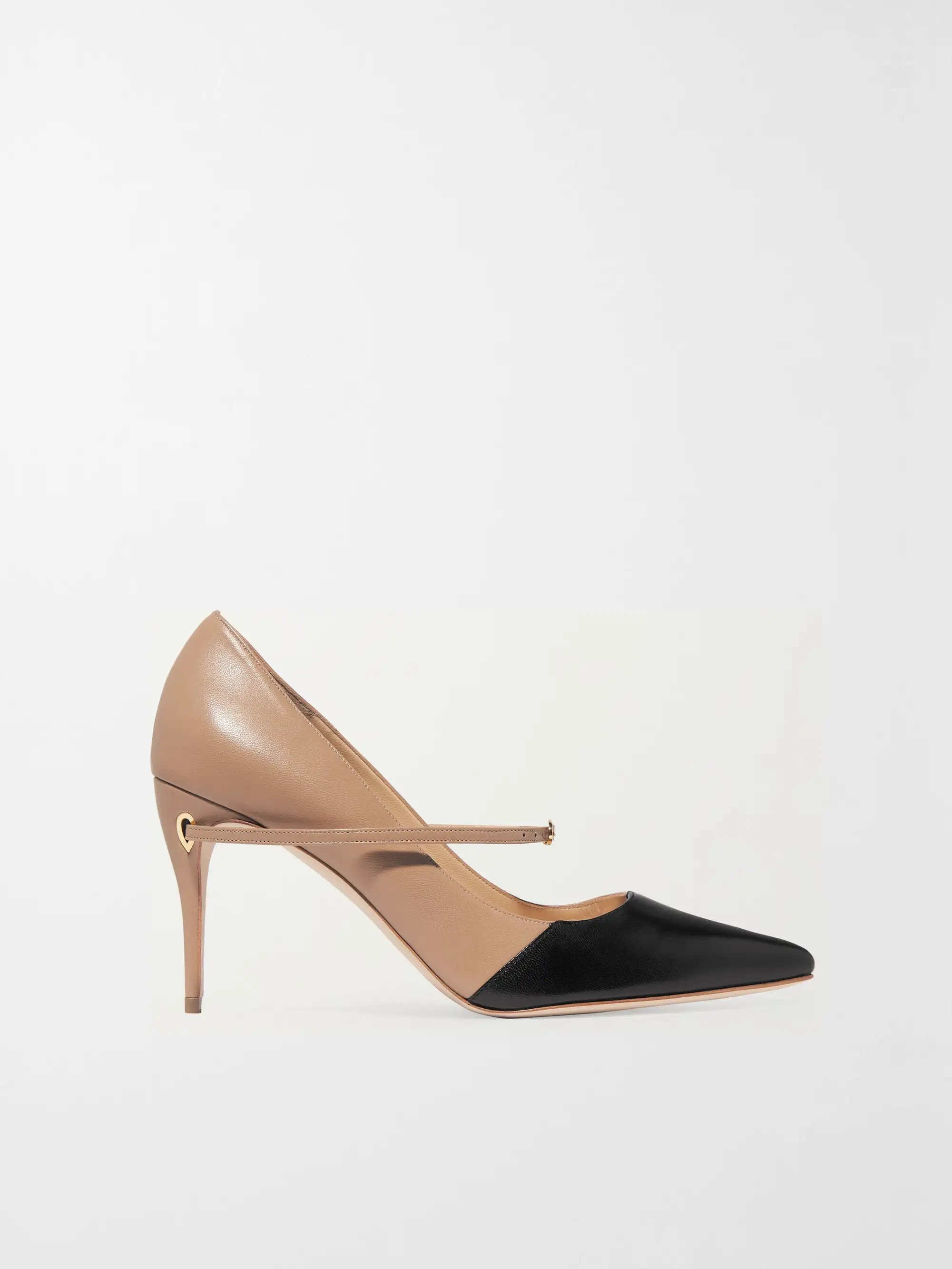 JENNIFER CHAMANDILorenzo 85 two-tone leather pumps | NET-A-PORTER (US)