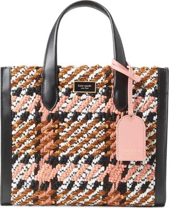 kate spade new york manhattan plaid chunky woven fabric tote | Nordstrom | Nordstrom