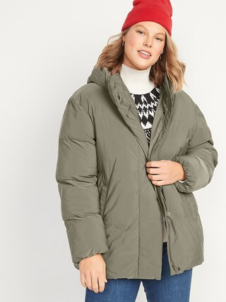 Water-Resistant Hooded Puffer Jacket for Women | Old Navy (US)