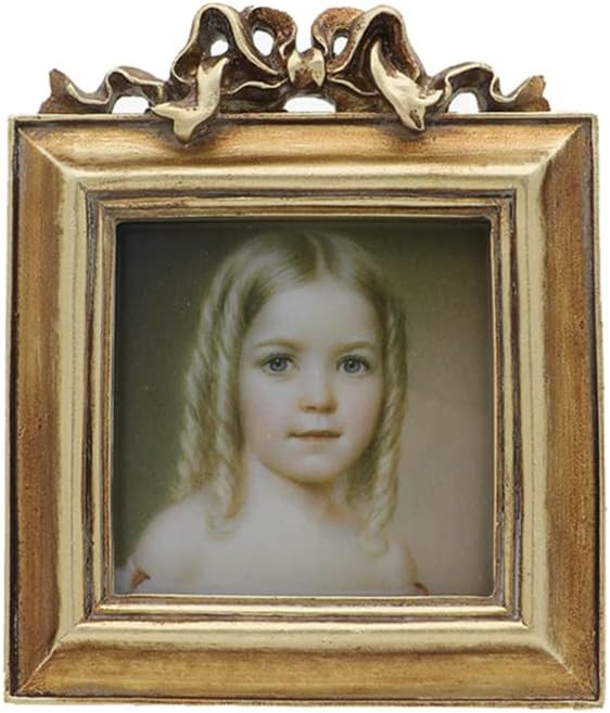 SYLVIA'S SHOP Small Vintage 3x3 Square Picture Frame, Mini Antique Ornate Photo Frame, Table Top ... | Amazon (US)