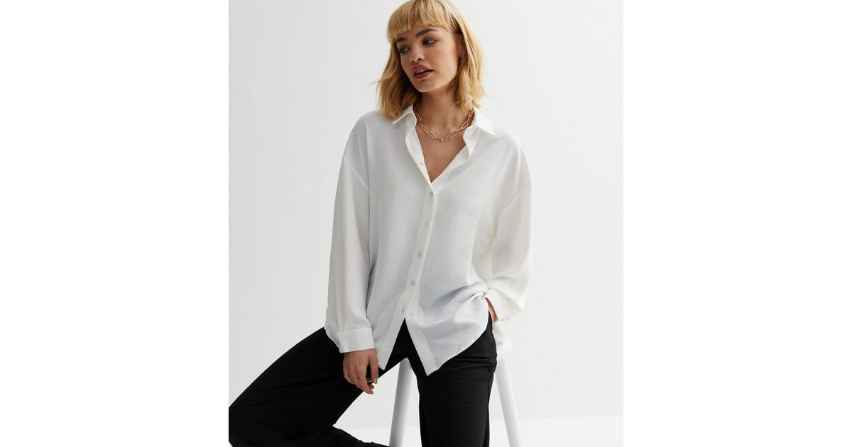 White Oversized Shirt
						
						Add to Saved Items
						Remove from Saved Items | New Look (UK)