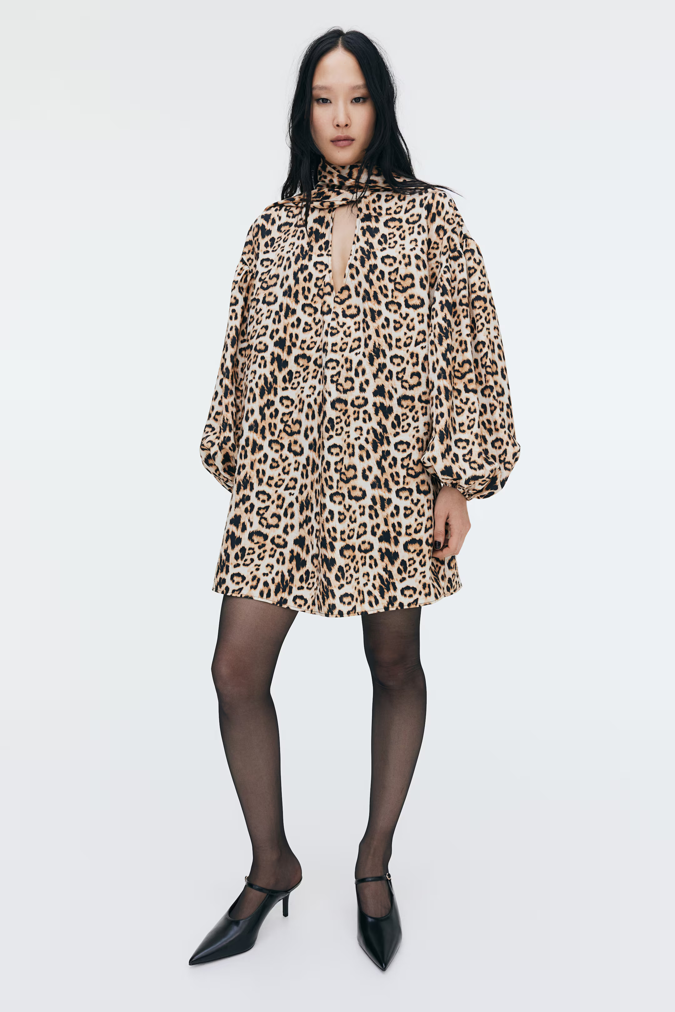 Tie-Neck Mini Dress | H&M (US + CA)