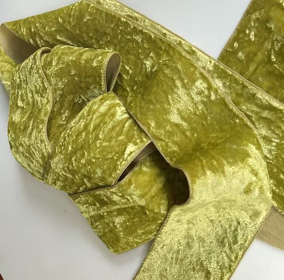 2x 1 Y Hand Dyed Ombre Chartreuse 3 Vintage Velvet | Etsy | Etsy (US)