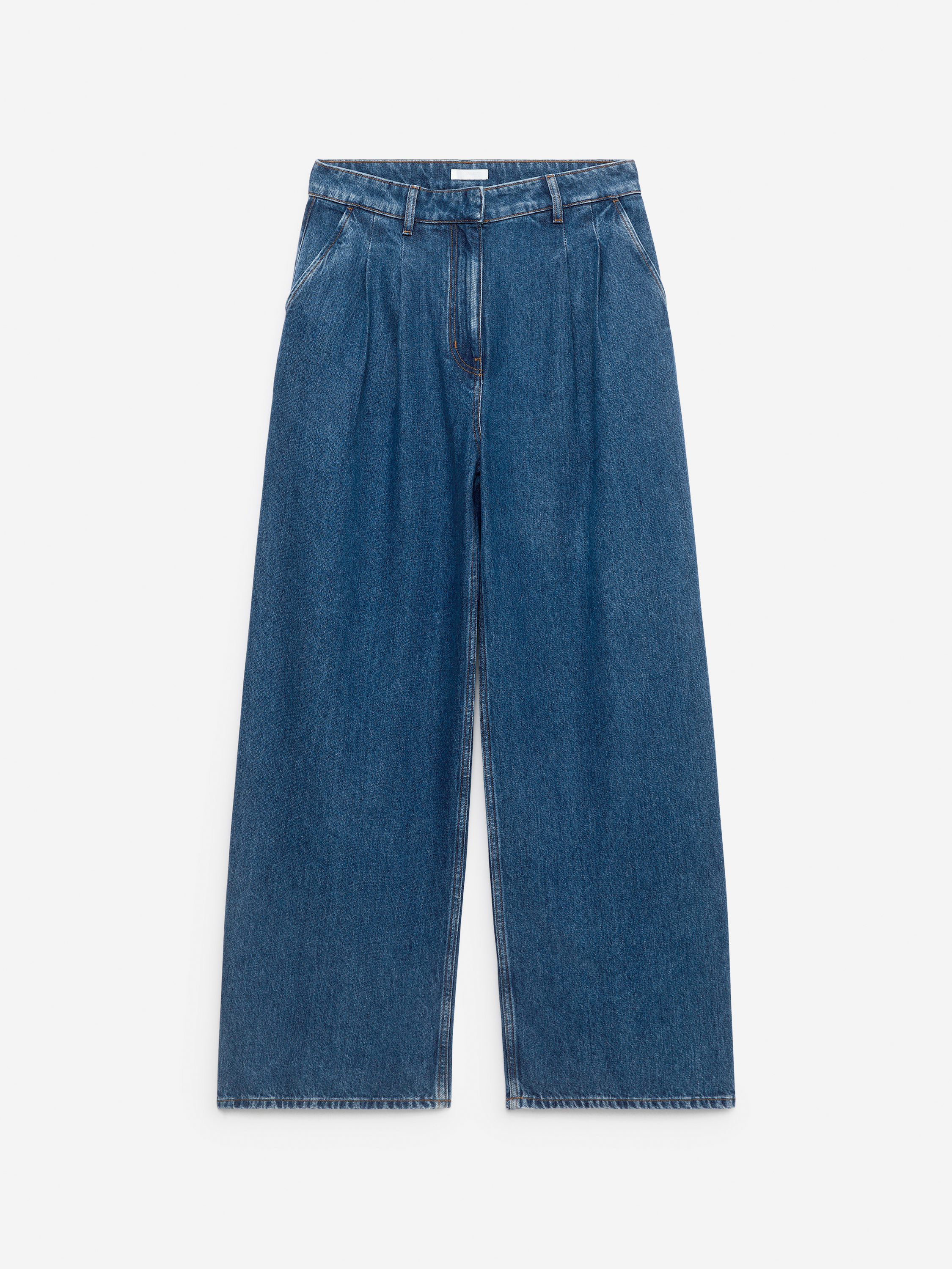 Wide Denim Trousers | Arket UK