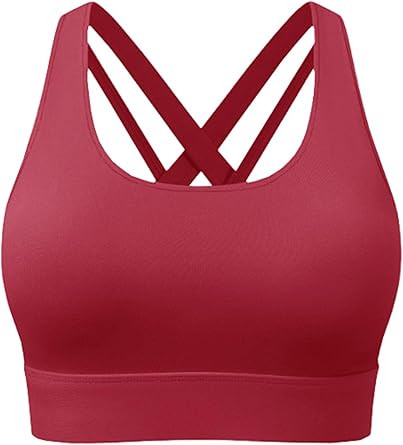 High Impact Sports Bra for Women - Padded Seamless Support Bra for Yoga Gym Workout Fitness -High... | Amazon (US)
