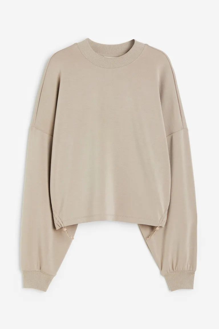 DryMove™ Oversized Drawstring-detail Sweatshirt | H&M (US + CA)