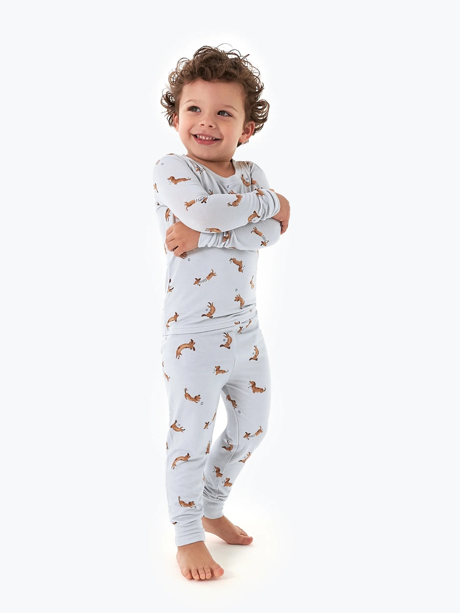 Modern Moments by Gerber Toddler Neutral Super Soft Tight Fitting Pajama Set, 2-Piece, Sizes 12M-... | Walmart (US)