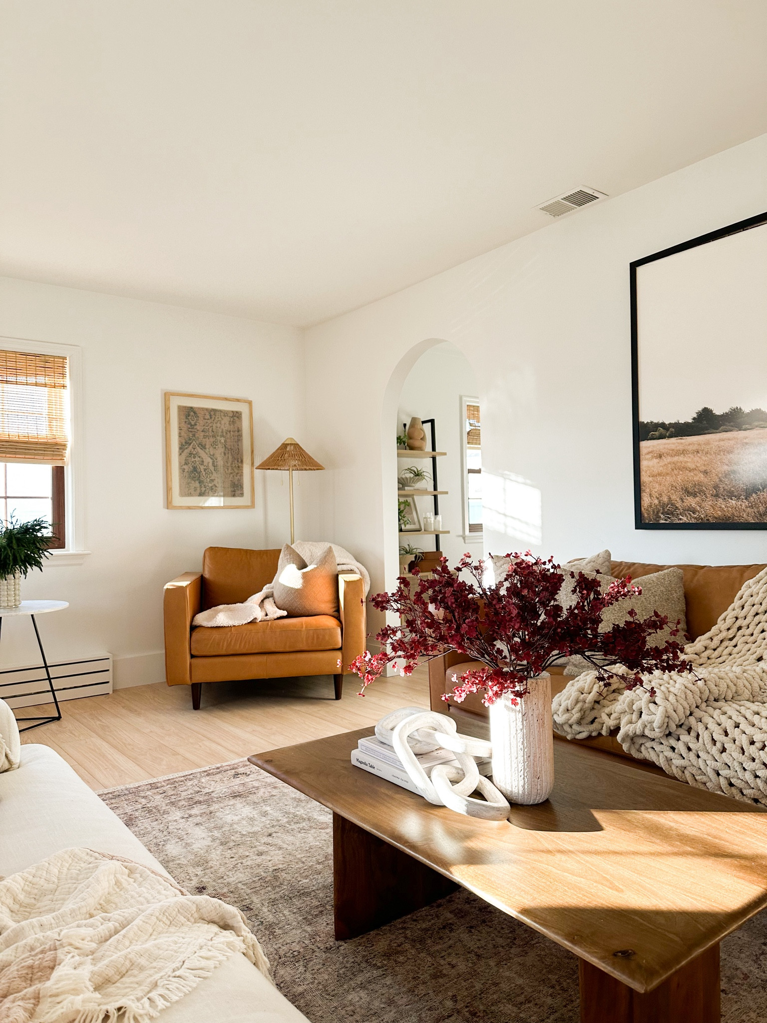 Cozy neutral living room space — I love warm colors in the colder months! 

#LTKHome #LTKStyleTip