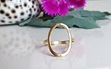 Gold Circle Ring - Gold Ring - Large Circle Ring - Eternity Ring - Geometric Ring - Simple Everyday  | Amazon (US)